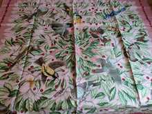 Load image into Gallery viewer, HERMES Paris Carre 90 Scarf Stole LES MERISES Cherry Birds Silk Pink Multicolor

