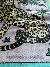 Load image into Gallery viewer, HERMES Small Size Towel Bath Mat Cotton 100% Leopards 63 x 91 cm Multicolor
