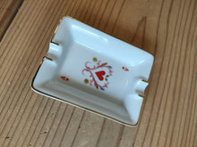 Load image into Gallery viewer, HERMES Heart A playing cards Miniash Tray Ashtray Pottery White Red 8 x 6 cm
