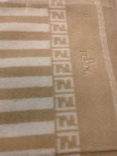 Load image into Gallery viewer, Fendi Zucca Pattern Blanket Cotton 100% Cream Color 150×210cm Japan Made No Box
