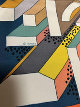 Load image into Gallery viewer, HERMES Paris Carre 90 ON A SUMMER DAY 100% Silk Scarf Stole Orange Border w/Box
