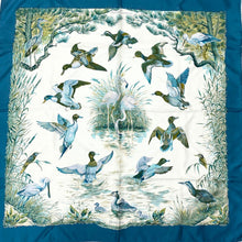Load image into Gallery viewer, Hermes Paris Carre 90 Silk 100% Scarf Stole HALTE EN CAMARGUE Blue Gray w/Box
