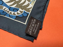 Load image into Gallery viewer, HERMES Carre 90 100% Silk Scarf Stole DUO COSMIQUE VERT NOIR Multicolor w/Box
