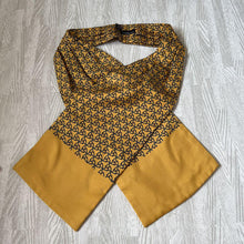 Load image into Gallery viewer, Hermes Paris Silk 100% French Ascot Tie Necktie H Logo Pattern Yellow Accessory
