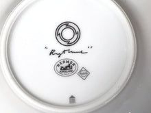 Load image into Gallery viewer, Hermes Paris Rhythm Rythme Demitasse Cup &amp; Saucer Set of 2 Porcelain Red w/Box
