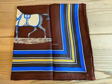Load image into Gallery viewer, HERMES Paris Carre 90 100% Silk Couvertures et tenues de Jour Multicolor Brown
