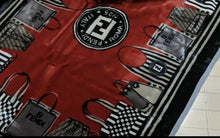 Load image into Gallery viewer, Fendi Zucca Blanket Throw Handbag Pattern 100% acrylic Black Size 100 x 140cm
