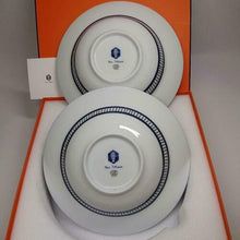 Load image into Gallery viewer, HERMES Bleus d&#39;Ailleurs Soup Pasta Plate 4 Pieces 24cm Dinnerware Tableware Blue
