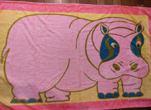 Load image into Gallery viewer, HERMES Paris Beach Towel Bath Towel Cotton 100% Hippopotamus Pink 145 x 90cm
