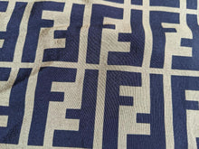 Load image into Gallery viewer, Fendi Vintage Zucca Logo Scarf Stole Brown Black 100% Silk Italy Made 82x77 cm
