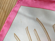 Load image into Gallery viewer, HERMES Les Pivoines Design Print Scarf Carre 90 Silk 100 Pink Retired
