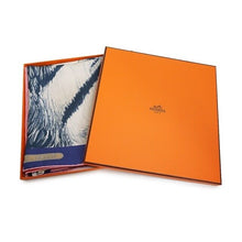 Load image into Gallery viewer, HERMES Double Face Scarf Carre 90 TIGER ROYAL Silk 100% Stole Rose Blue Border
