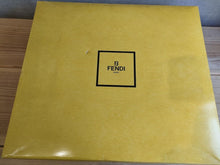 Load image into Gallery viewer, Fendi Auth. Zucca Geometric Pattern Blanket Throw Brown Black Cotton 100% w/Box
