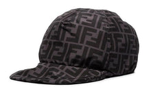 Load image into Gallery viewer, Fendi Zucca Logo Packable Baseball Cap 100% Polyester Black Men&#39;s 58cm Italy
