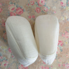 Load image into Gallery viewer, HERMES Paris Authentic Baby First Shoes 10cm Linen 100% Hemp White Snap w/Box

