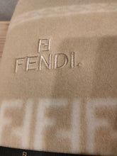Load image into Gallery viewer, Fendi Zucca Pattern Blanket Cotton 100% Cream Color 150×210cm Japan Made No Box
