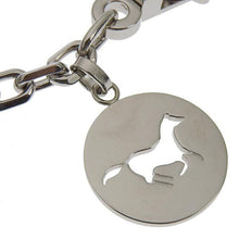 Load image into Gallery viewer, Hermes Berloque Amulette 4 Horse Dog Logo Cadena Bag Charm Silver Plated w/Box
