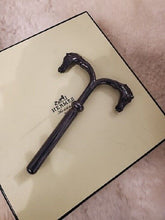 Load image into Gallery viewer, Hermes Paris 1970s Horse Head Wine Bottle Opener BARWARE Metal 13.5cm w/Box
