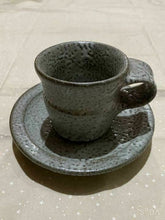 Load image into Gallery viewer, Mashiko Ware by Naoyuki Matsubara Cup &amp; Saucer Folk Art Pottery Antique w/Box
