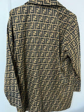 Load image into Gallery viewer, Fendi Auth. Zucca Pattern Reversible Blouson Coat Jacket Zipper Brown Unisex
