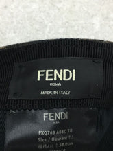 Load image into Gallery viewer, FENDI Auth. FF Zucca Pattern Cap Unisex Brown Polyester Italy Made Size 58cm
