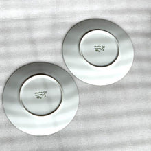 Load image into Gallery viewer, Hermes Porcelain Dessert Plate Set of 2 Mesclun White Green Tableware D21cm
