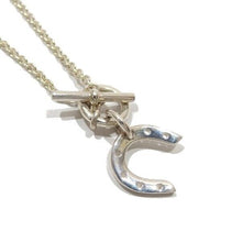 Load image into Gallery viewer, Hermes Paris Horseshoe Motif Chain Toggle Necklace Pendant Silver 925 w/Box

