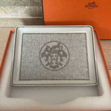 Load image into Gallery viewer, HERMES Paris Mosaique au 24 Platinum Sushi Plate Tray Tableware Ceramic Pottery
