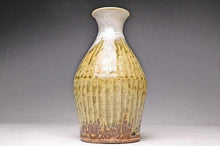Load image into Gallery viewer, Japanese Mashiko Ware by Tomoo Hamada Ash Glaze Sake Bottle Tokkuri H16cm w/Box
