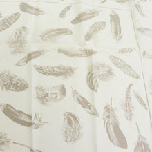 Load image into Gallery viewer, Hermes Paris Carre 90 Silk 100% Scarf Stole Feather Plumes Cream Color Accessory
