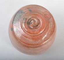 Load image into Gallery viewer, Japanese Raku Ware by Kichizaemon Raku Red Glaze Tea Bowl Antique Pottery w/Box
