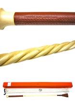 Load image into Gallery viewer, Hermes Paris Authentic Horse Whip Horse Riding Crop Blue Leather 50cm w/Box
