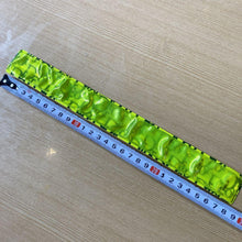 Load image into Gallery viewer, Christian Dior Trotter Wristband Bangle Bracelet Plastic Neon Yellow Reflector
