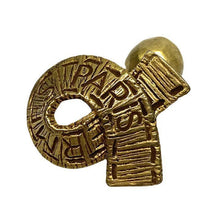 Load image into Gallery viewer, Hermes Paris Logo Ribbon Motif Button Cuffs Cufflinks Gold Tone Men&#39;s Accessory
