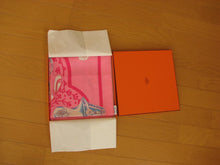 Load image into Gallery viewer, Hermes Paris Carre 90 Silk 100% Scarf Stole Etriers Remix Pink Accessory w/Box
