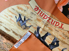 Load image into Gallery viewer, HERMES Paris Carre Tanzanie SILK 90 Robert Dallet Multicolor Scarf Stole Brown
