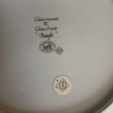 Load image into Gallery viewer, Hermes Paris Octagonal Picture Plate Beagle Porcelain Yellow 25.5cm Tableware
