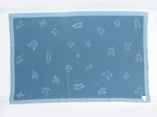 Load image into Gallery viewer, Hermes Baby Swaddle Blanket Throw Rocking Horse Cashmere Blue 65cm×99cm Italy
