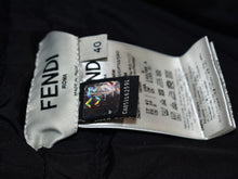 Load image into Gallery viewer, Fendi Zucca Logo Zip Up Poncho Short Cape Polyester Wool Ladies Size 40 Brown
