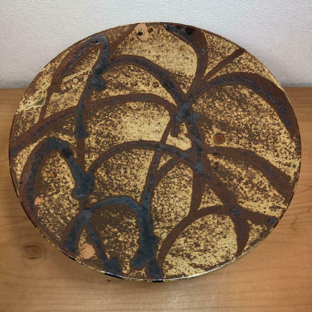 Mashiko Ware by Ichiro Kimura Masterpiece Platter Round Dish Antique Pottery