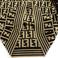 Load image into Gallery viewer, Fendi Vintage Turtleneck Sweater Knit Zucca Logo 100% Wool Brown Size 42 Italy
