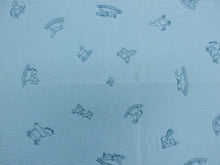 Load image into Gallery viewer, Hermes Baby Swaddle Blanket Throw Rocking Horse Cashmere Blue 65cm×99cm Italy
