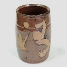 Load image into Gallery viewer, Japanese Artist TAKEO SUDO Persimmon Glaze Jar Flower Vase H20cm Pottery w/Box

