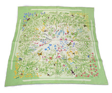 Load image into Gallery viewer, Hermes Paris Carre 90 Silk 100% Scarf Stole LA PRAIRIE Meadow Green Accessory
