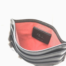 Load image into Gallery viewer, Fendi Monster Card Holder Card Case Business Card Holder Black Leather 0204719
