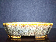 Load image into Gallery viewer, Japanese Bonsai Pot By Tokoname Koyo Brown Glazed Fan Shape W14.2x11.2xH3.8cm
