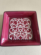 Load image into Gallery viewer, Hermes Paris Auth. Mini Trinket Case Porcelain Ashtray Ruby Color Interior w/Box
