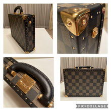 Load image into Gallery viewer, Fendi Vintage Pecan Pattern 2 Way Trunk Case Shoulder Bag Brief Brown Leather
