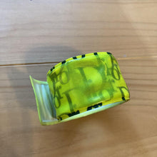 Load image into Gallery viewer, Christian Dior Trotter Wristband Bangle Bracelet Plastic Neon Yellow Reflector

