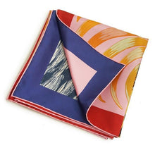 Load image into Gallery viewer, HERMES Double Face Scarf Carre 90 TIGER ROYAL Silk 100% Stole Rose Blue Border
